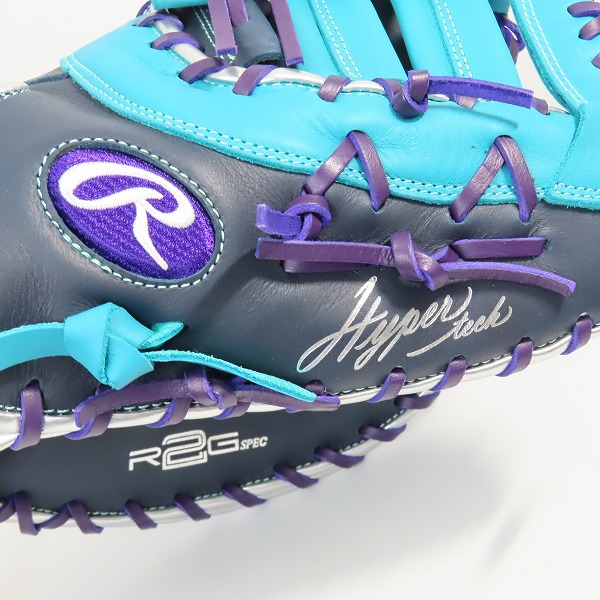 実際に弊社で買取させて頂いたRawlings/ローリングス 軟式 ファーストミット 一塁手用 ハイパーテックカラーシンク GR4HTCM53 グローブ/グラブの画像 5枚目