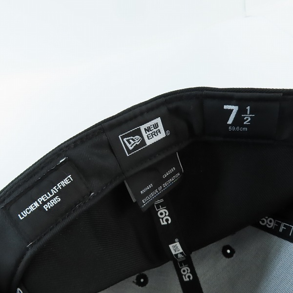 実際に弊社で買取させて頂いたLucien PellatFinet×NEW ERA/ルシアンペラフィネ ×ニューエラ キャップ 59FIFTY サークルスカル キャップ/帽子/7-1/2の画像 6枚目