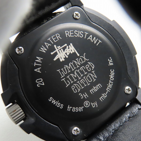 実際に弊社で買取させて頂いたLUMINOX×STUSSY/ルミノックス×ステューシー 限定 Navy Seals 交換ベルト付きの画像 3枚目