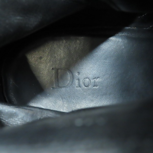 実際に弊社で買取させて頂いたDIOR/ディオール サイドジップレザーブーツ/40の画像 5枚目
