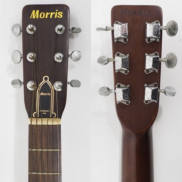 実際に弊社で買取させて頂いた★【難有り】Morris/モーリス FD-15 アコースティックギター/アコギ 1973年 日本製 ソフトケース付の画像 2枚目