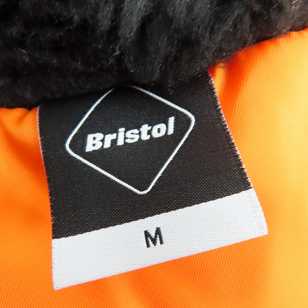 実際に弊社で買取させて頂いたF.C.Real Bristol/エフシーレアルブリストル 23AW ALPHA HOODED/アルファ フーデッド MA-1 ボンバー ジャケット Mの画像 2枚目