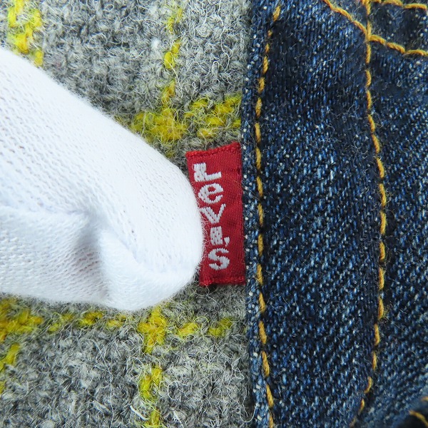実際に弊社で買取させて頂いたJUNYA WATANABE MAN×Levi's/ジュンヤワタナベマン×リーバイス ウール切替 デニムパンツ WG-P036/W32L32(S)の画像 4枚目
