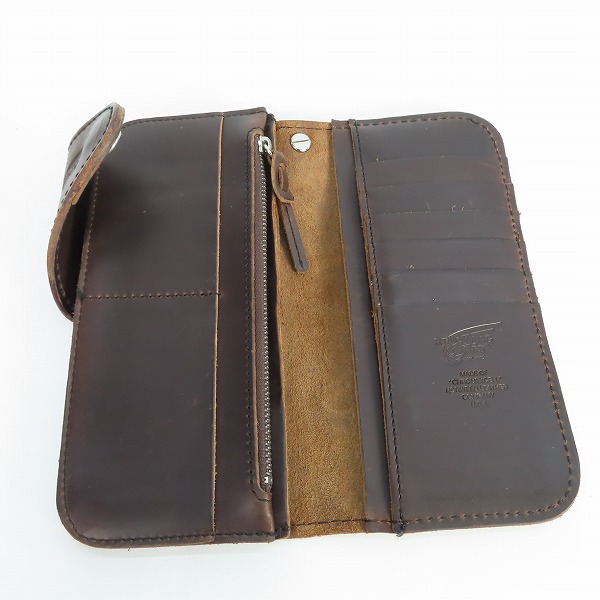 実際に弊社で買取させて頂いたRED WING/レッドウィング 二つ折り レザー長財布/ウォレットの画像 3枚目
