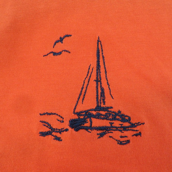実際に弊社で買取させて頂いたHUGO BOSS/ヒューゴボス 半袖Tシャツ ヨット刺繍 10136613 XXXLの画像 4枚目