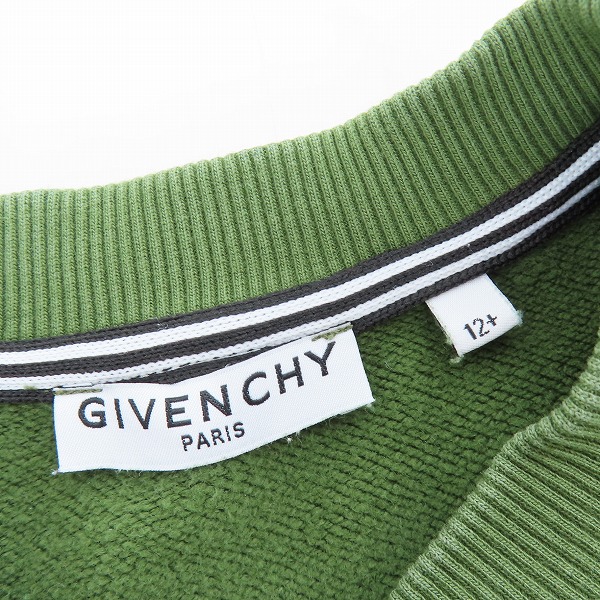 実際に弊社で買取させて頂いたGivenchy Kids/ジバンシイ キッズ ロゴ トレーナー H25273/12+の画像 2枚目