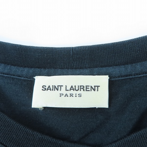 実際に弊社で買取させて頂いた【JPタグ】SAINT LAURENT PARIS/サンローランパリ フロント プリント 半袖Tシャツ 331009 Y2BC1/Sの画像 2枚目