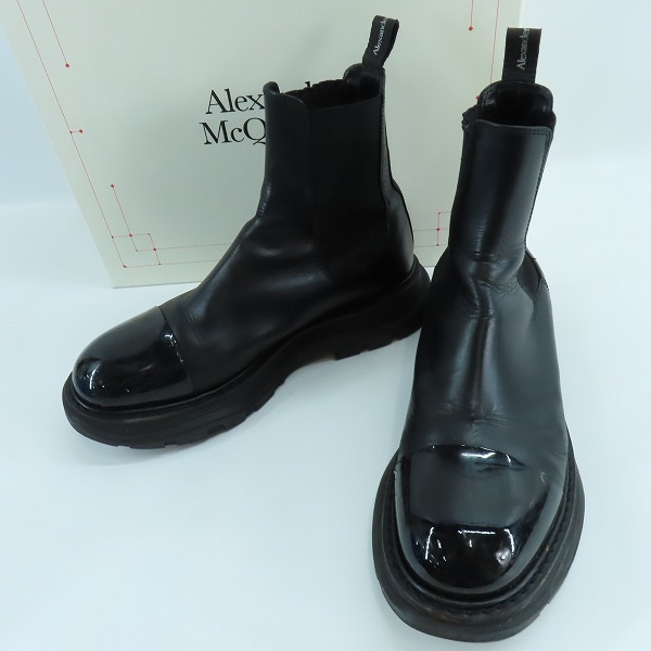 実際に弊社で買取させて頂いたALEXANDER McQUEEN/アレキサンダーマックイーン Tread Chelsea Boots/サイドゴアブーツ 610814/44