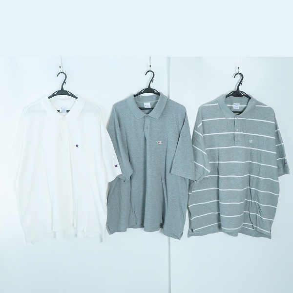 実際に弊社で買取させて頂いたChampion/チャンピオン 半袖ポロシャツ 3点セット