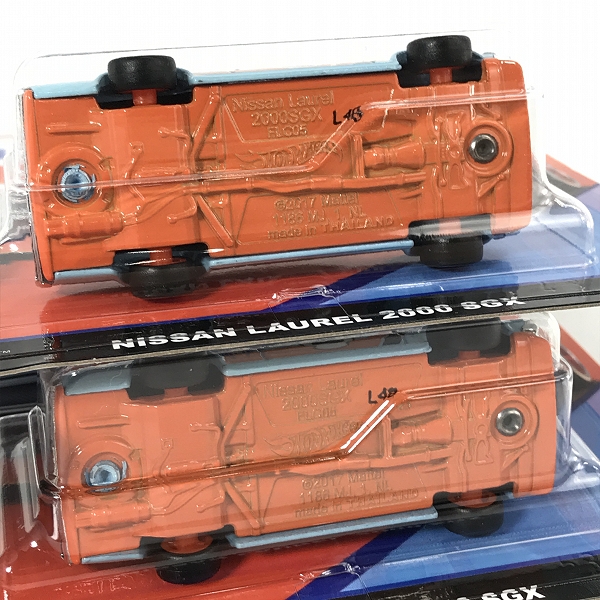 実際に弊社で買取させて頂いた【未開封】Hot Wheels/ホットウィール Gulf NISSAN/日産 LAUREL/ローレル 2000 SGX 2点セットの画像 5枚目