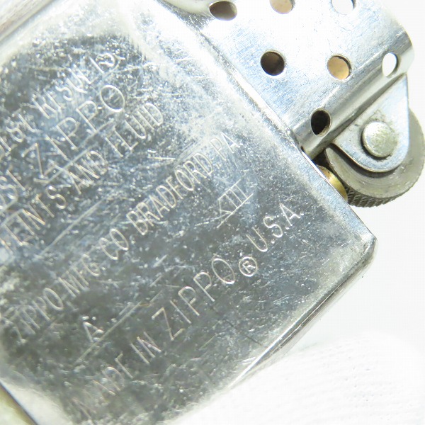 実際に弊社で買取させて頂いたZIPPO/ジッポー HARLEY DAVIDSON/ハーレーダビッドソン Biker's Only. メタル貼り 1995年製の画像 6枚目