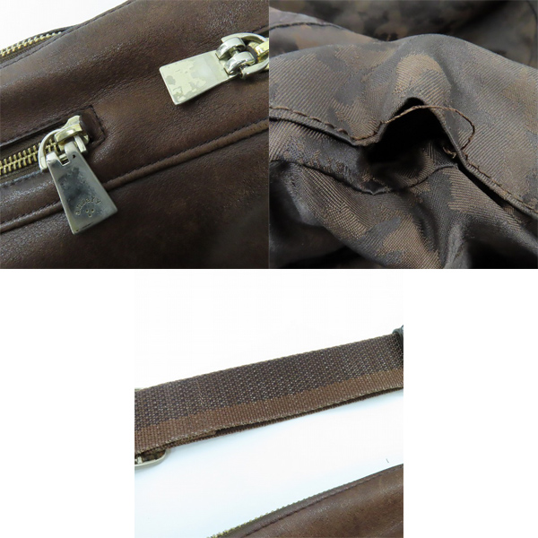 実際に弊社で買取させて頂いたaniary/アニアリ レザー ショルダーバッグ ブラウンの画像 7枚目