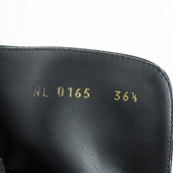 実際に弊社で買取させて頂いたLouis Vuitton/ルイヴィトンレディース ロゴ型押しベルト スウェード ショートブーツ NL0165  /36.5の画像 6枚目