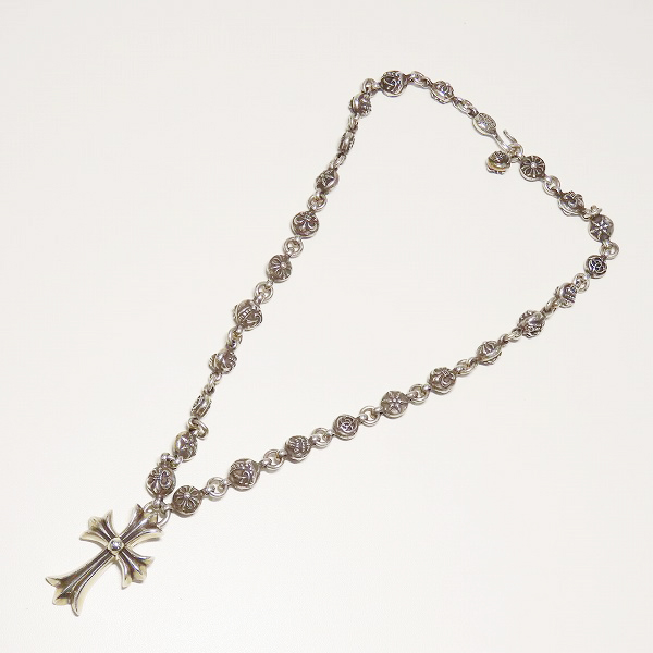 実際に弊社で買取させて頂いたCHROME HEARTS/クロムハーツ マルチボールネックレス スモールCHクロスの画像 7枚目