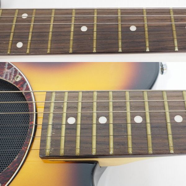 実際に弊社で買取させて頂いた★PIGNOSE/ピグノーズ PGG-200 Travel Guitar アンプ内蔵 ミニ エレキギター ソフトケース付の画像 4枚目