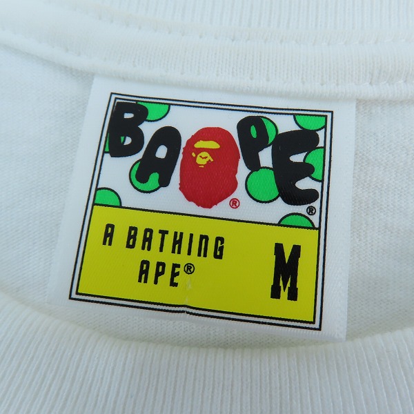 実際に弊社で買取させて頂いたA BATHING APE/アベイジングエイプ FANS SCARF SIDE BIG APE HEAD TEE/ショートスリーブTシャツ/Mの画像 2枚目