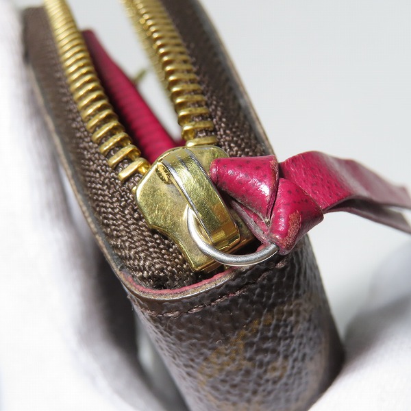 実際に弊社で買取させて頂いたLOUIS VUITTON/ルイヴィトン モノグラム ポルトフォイユ クレマンス ラウンドファスナー ウォレット/長財布 M60742の画像 6枚目