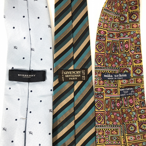 実際に弊社で買取させて頂いた【おまとめ】Burberry/バーバリー milaschon/ミラショーン GIVENCHY/ジバンシィ 他 ネクタイ の画像 2枚目