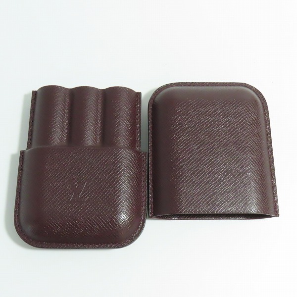 実際に弊社で買取させて頂いたLOUIS VUITTON/ルイヴィトン タイガ エテュイ 3 ロブスト シガーケース  M30726の画像 4枚目