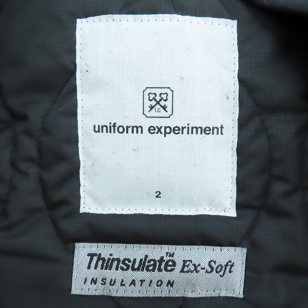 実際に弊社で買取させて頂いたuniform experiment/ユニフォームエクスペリメント キルティングジャケット ライナージャケット UE-222014/2の画像 2枚目