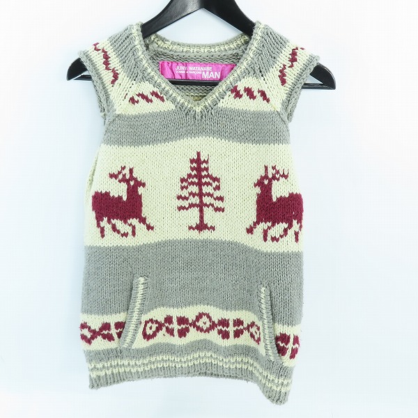 実際に弊社で買取させて頂いたJUNYA WATANABE MAN/ジュンヤワタナベマン ニットベスト AD2004 UO-N004