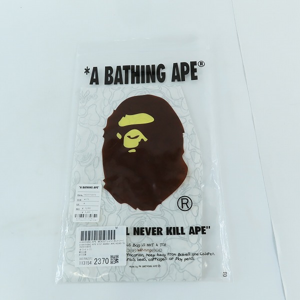 実際に弊社で買取させて頂いたA BATHING APE/アベイシングエイプ 31ST ANNIV. APE HEAD TEE/31周年記念 サル顔 Tシャツ/Mの画像 4枚目