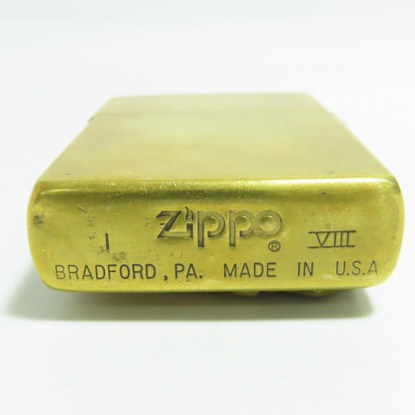 実際に弊社で買取させて頂いたZIPPO/ジッポー HARLEYDAVIDSON/ハーレーダビッドソン イーグルメタル貼り ゴールド/1992年製の画像 3枚目