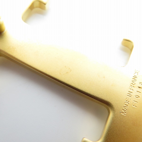 実際に弊社で買取させて頂いたHERMES/エルメス H ベルト バックル ゴールドの画像 7枚目