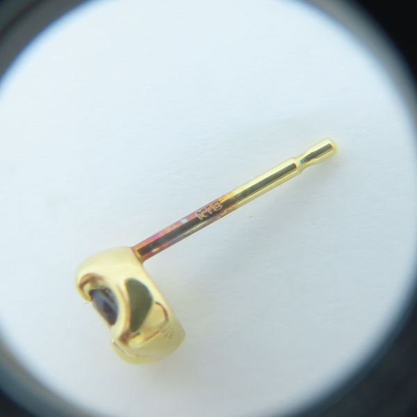 実際に弊社で買取させて頂いたBloodyMary/ブラッディマリー K18 ナットピアス ストーン付きの画像 4枚目