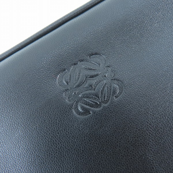 実際に弊社で買取させて頂いたLOEWE for CELUX/ロエベ フォー セリュックス アナグラムロゴ レザーコスメケース/ポーチの画像 3枚目
