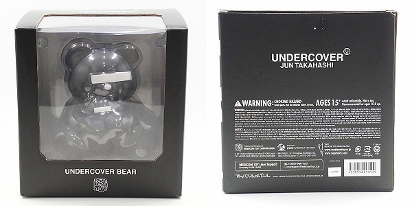 実際に弊社で買取させて頂いたUNDERCOVER×MEDICOM TOY/アンダーカバー×メディコムトイ VCD BEAR 目隠しベア ブラック フィギュアの画像 9枚目