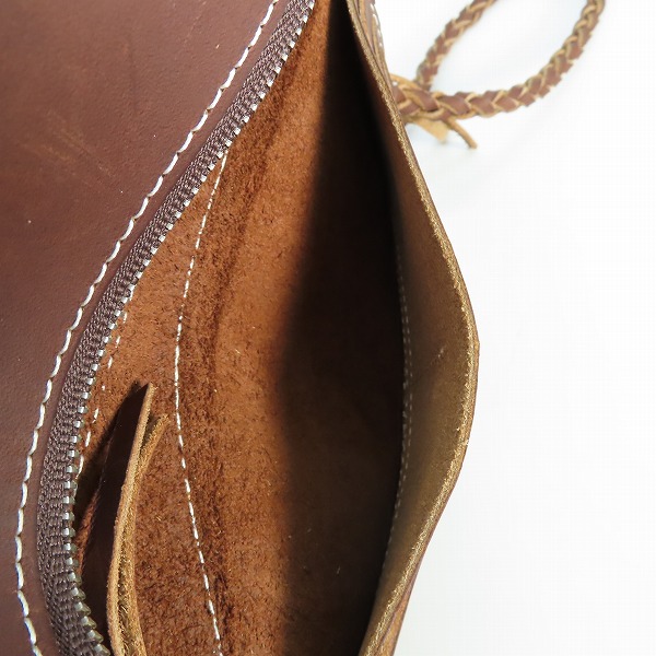 実際に弊社で買取させて頂いたRED WING/レッドウィング 二つ折り長財布 ウォレットコード付の画像 6枚目