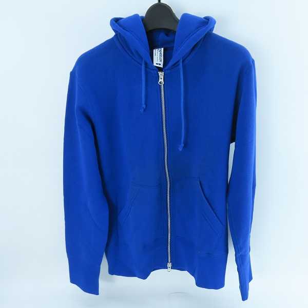 実際に弊社で買取させて頂いたLOOPWHEELER×BEAMS+/ループウィラー×ビームスプラス ジップアップ パーカー ブルー/M