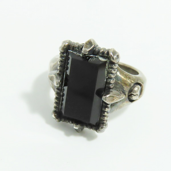 実際に弊社で買取させて頂いたLION HEART/ライオンハート 初期刻印 スクエアストーンリング/19号