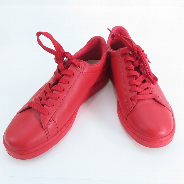 実際に弊社で買取させて頂いたEMPORIO ARMANI/エンポリオ アルマーニ レザー ローカットスニーカー レッド 6.5