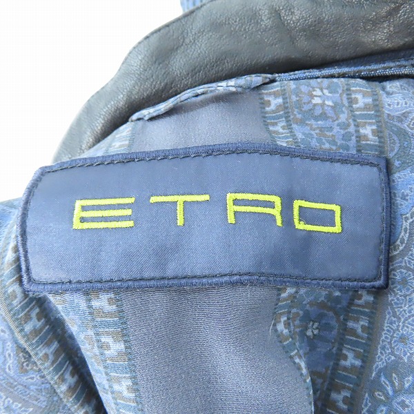 実際に弊社で買取させて頂いたETRO/エトロ 裏地バンダナ柄 ブルゾン/ジャケット /Sの画像 5枚目