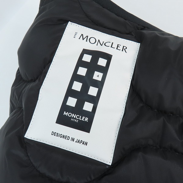 実際に弊社で買取させて頂いた【未使用/JPタグ】MONCLER GENIUS×HYKE/モンクレール×ハイク NADELHORN GIUBBOTTO ダウンコート H209K1C00001 M2520/0の画像 7枚目