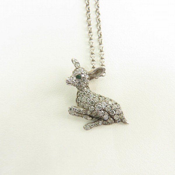 実際に弊社で買取させて頂いた【ギャラ付】ジャスティンデイビス×チャームカルト フォレストエンジェル ネックレスw/エメラルド/SNJ1003の画像 1枚目