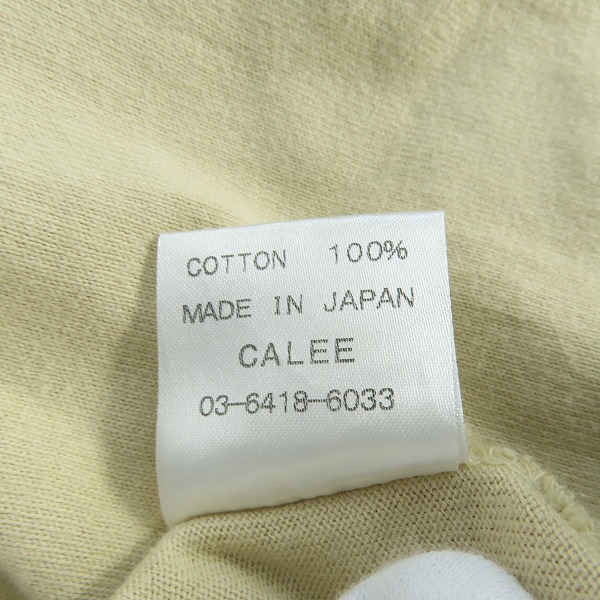 実際に弊社で買取させて頂いたCALEE/キャリー ロゴ刺繍 長袖Tシャツ/Lの画像 4枚目