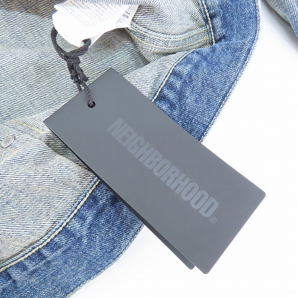 実際に弊社で買取させて頂いた【未使用】NEIGHBORHOOD/ネイバーフッド SAVAGE DENIM TYPE-1 JACKET/サベージ デニムジャケット 242XBNH-JKM01/Mの画像 8枚目