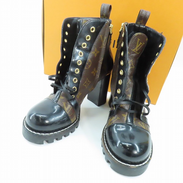 実際に弊社で買取させて頂いたLOUIS VUITTON/ルイヴィトン モノグラム スタートレイルライン ブーツ 38.5