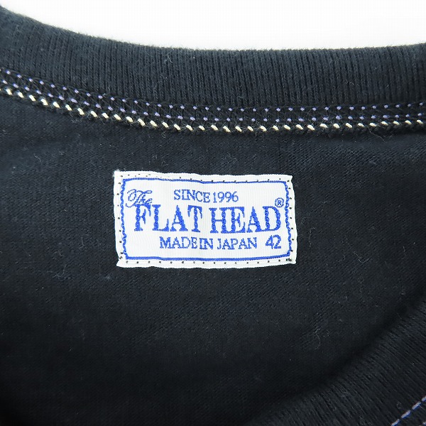 実際に弊社で買取させて頂いたThe Flat Head/フラットヘッド 胸元/バックプリント Tシャツ /42の画像 2枚目