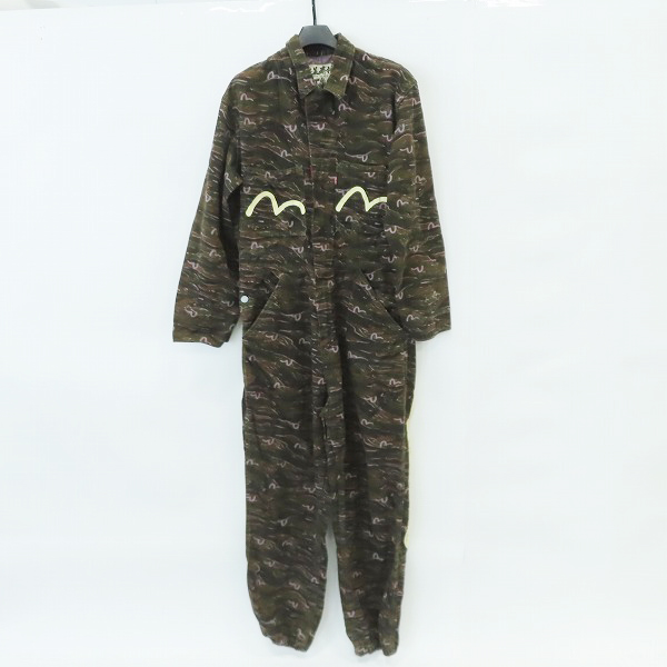 実際に弊社で買取させて頂いたEVISU/エヴィス 新恵美寿神頭 カモメ 大黒カモメ 迷彩柄 オールインワン ツナギ つなぎ LOT.1010 42