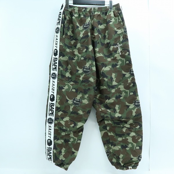 実際に弊社で買取させて頂いたA BATHING APE×SAINT MICHAEL/エイプ×セントマイケル HEART CAMO TRACK PANTS/カモフラ/迷彩 パンツ/L