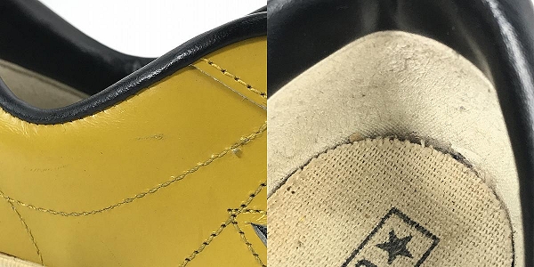 実際に弊社で買取させて頂いたCONVERSE/コンバース 90s/90年代 ワンスター ベルクロ MADE IN JAPAN/日本製 V-3 マスタード/8の画像 9枚目