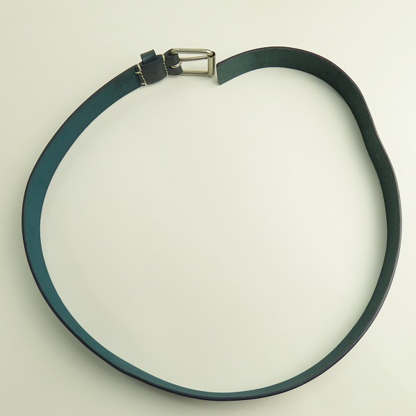 実際に弊社で買取させて頂いたATTACHMENT/アタッチメント レザーベルト ネイビー系の画像 6枚目