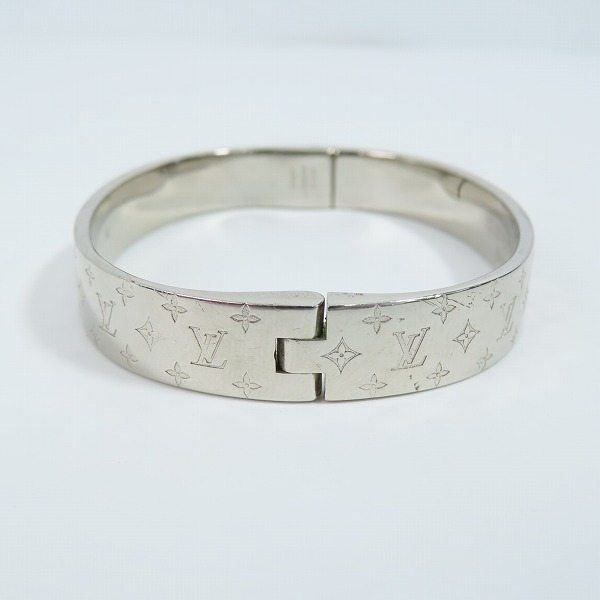 実際に弊社で買取させて頂いたLOUIS VUITTON/ルイヴィトン カフナノグラム ブレスレット  M00250/LE0199/size:Mの画像 4枚目