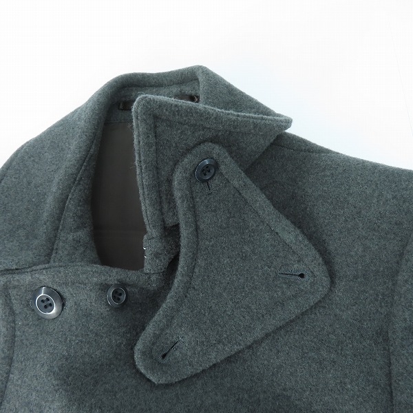 実際に弊社で買取させて頂いたATTACHMENT/アタッチメント ウールPコート グレー/2の画像 5枚目