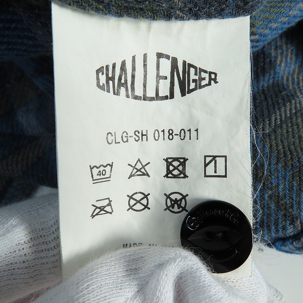 実際に弊社で買取させて頂いたCHALLENGER/チャレンジャー バッファローチェックシャツ CLG-SH 018-011/Lの画像 5枚目