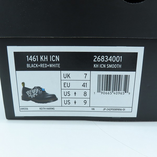 実際に弊社で買取させて頂いたDr.MARTENS×KEITH HARING/ドクターマーチン×キースヘリング 3ホールブーツ 1461 KH ICN 26834001/UK7の画像 9枚目